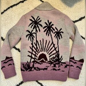 Faherty sunset palm beach zip cardigan NWT